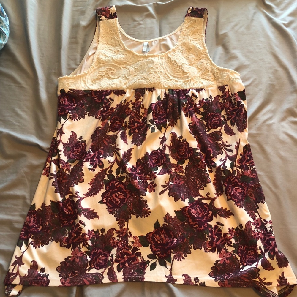 Cute floral tank